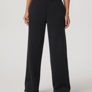 Women's Restore Ultra Wideleg Sweatpant Washed Black