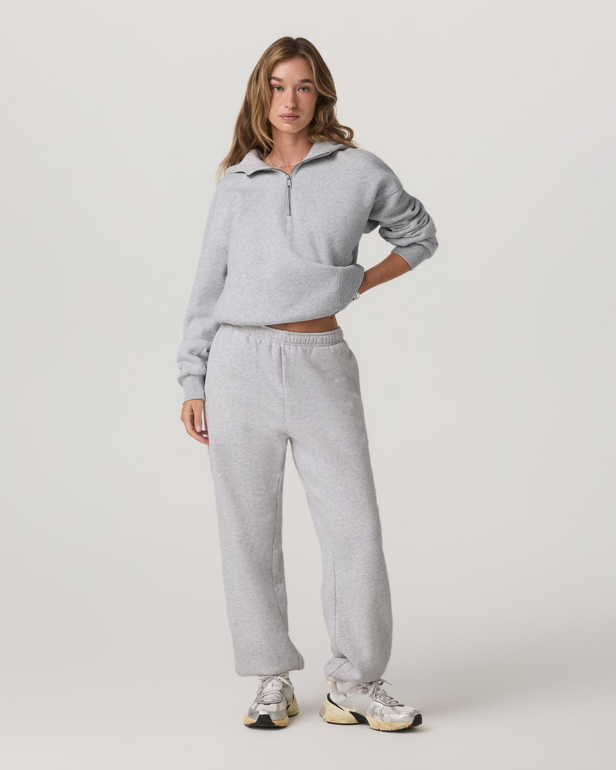 Women's Restore Classic Sweatpant Pale Grey Heather - Image 2