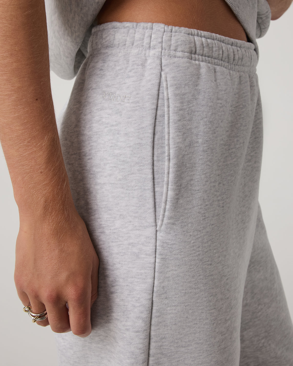 Women's Restore Classic Sweatpant Pale Grey Heather - Image 5
