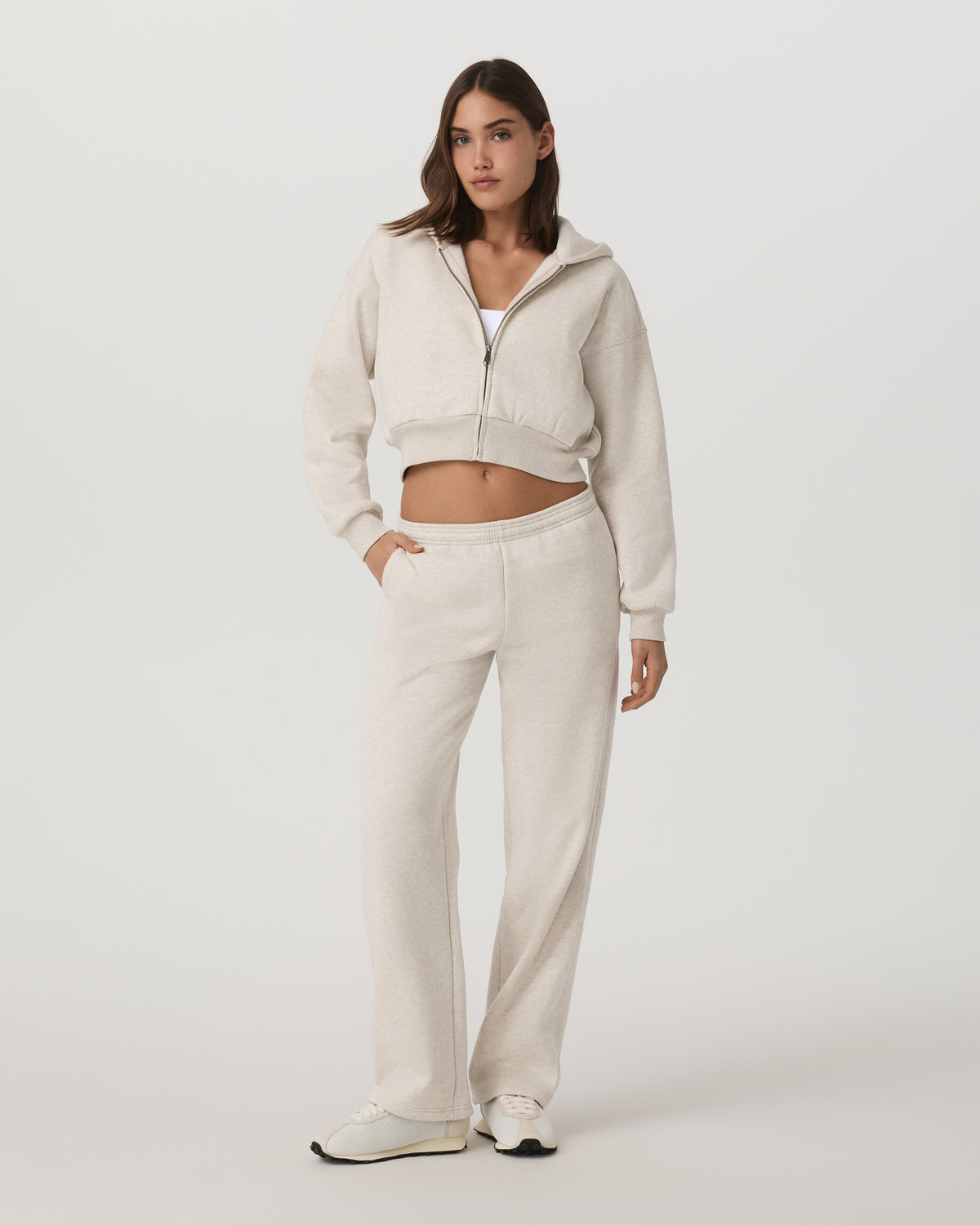 Women's Restore Straight Leg Sweatpant Bone Heather - Image 2