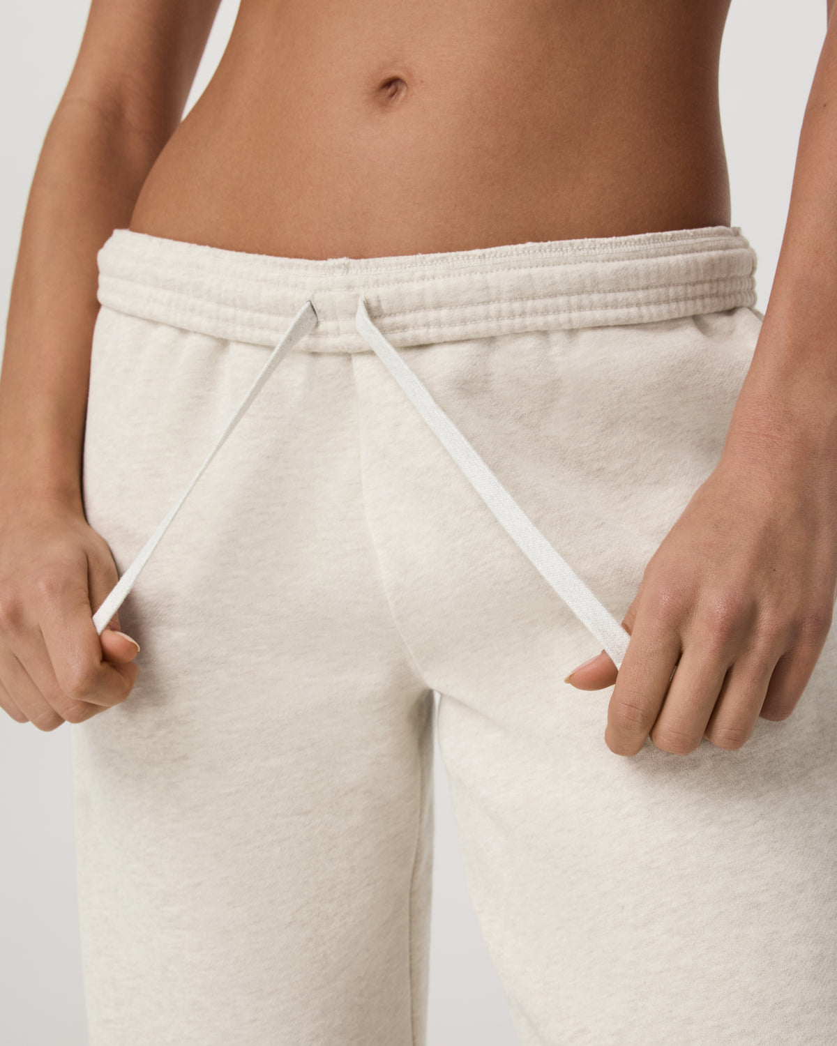 Women's Restore Straight Leg Sweatpant Bone Heather - Image 4