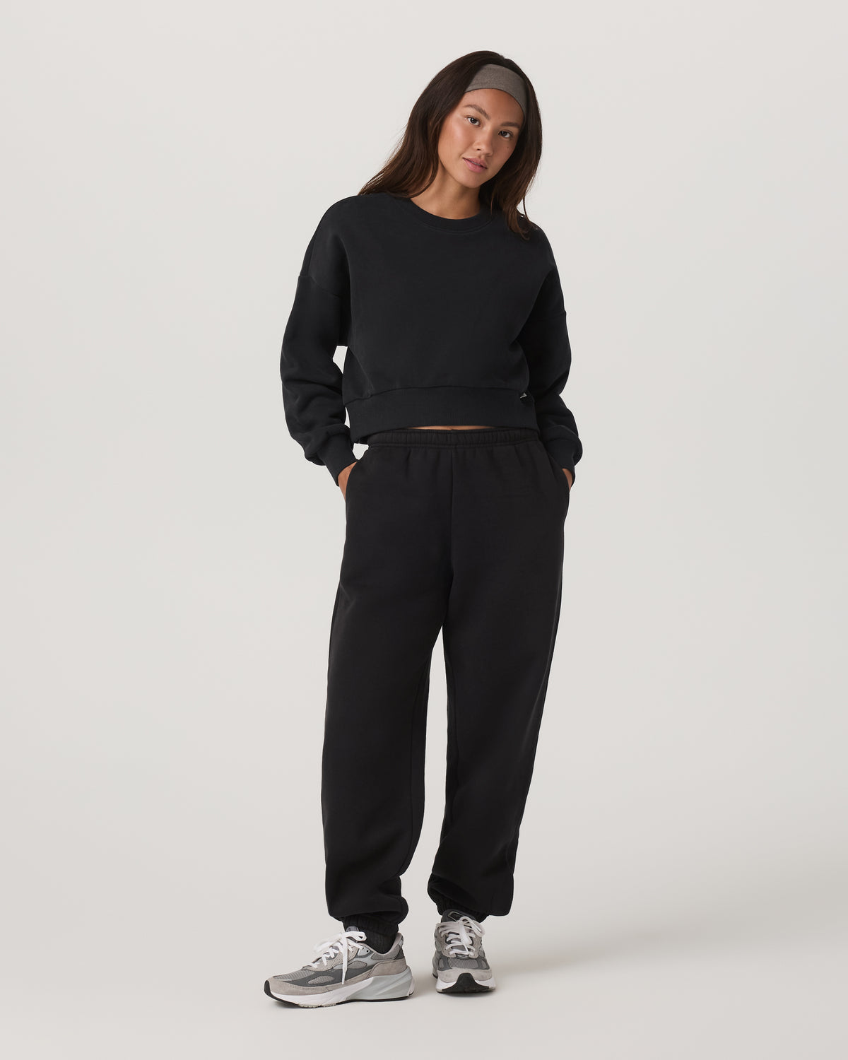 Restore Classic Sweatpant Women's Washed Black Pants - Image 2