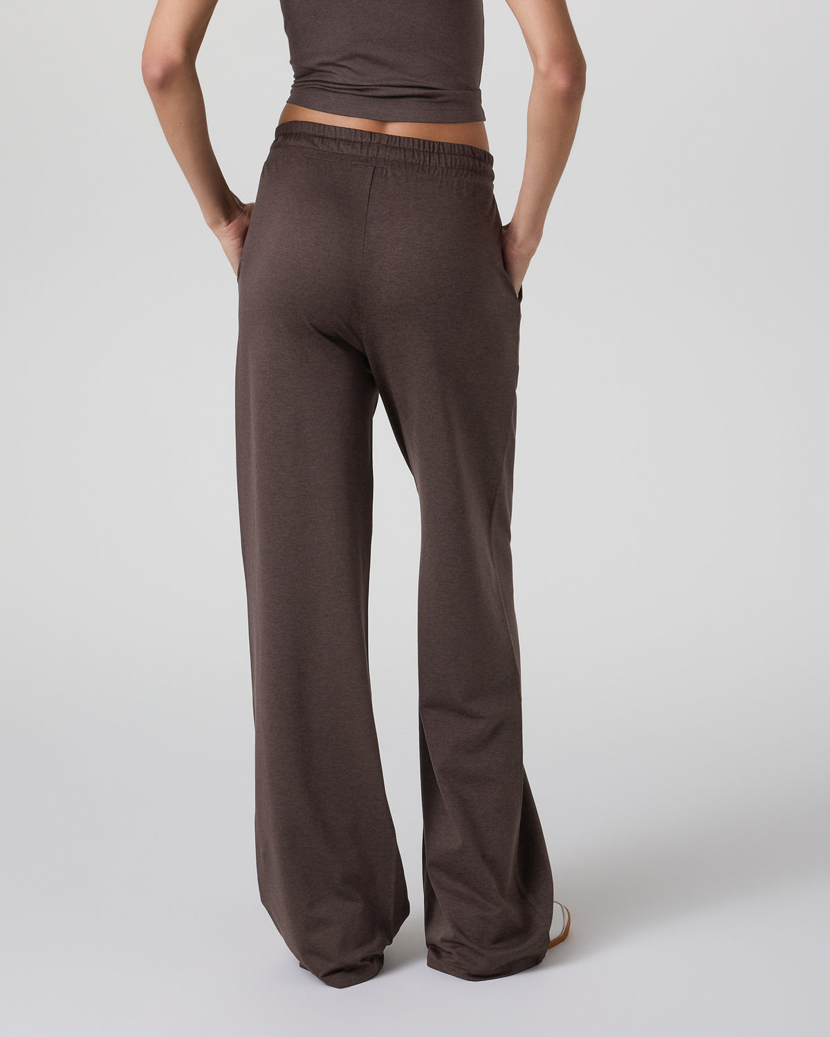 Halo Essential Wideleg Pant - Long Java Heather - Image 3