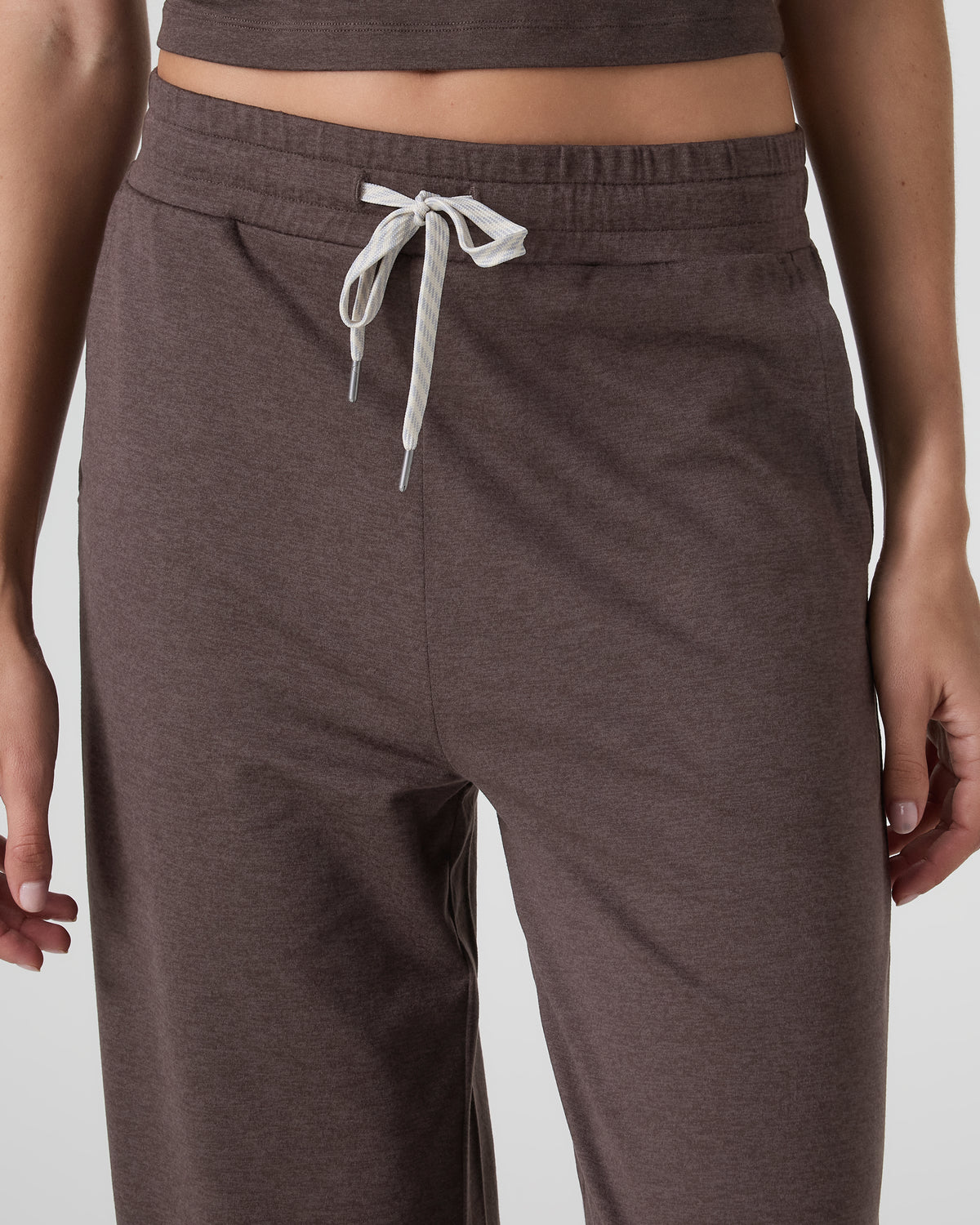 Halo Essential Wideleg Pant - Long Java Heather - Image 4
