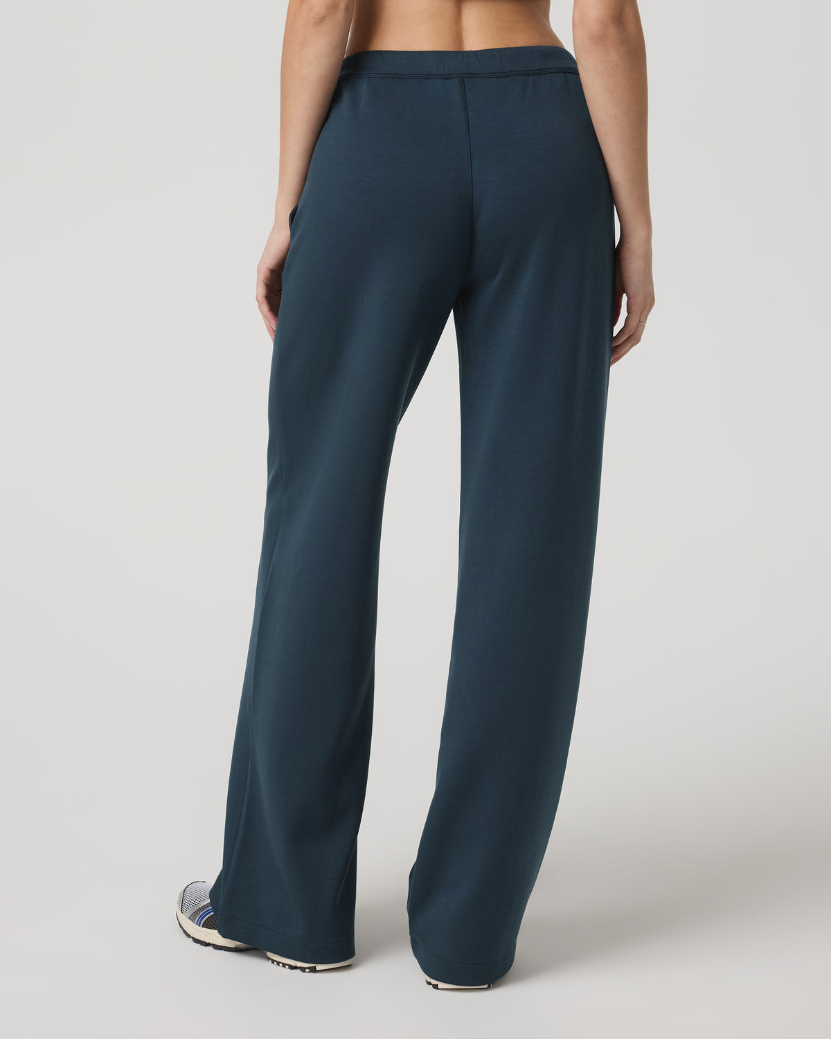 Compose Wideleg Pant Women's Ocean Blue Relaxed Pants - Image 3