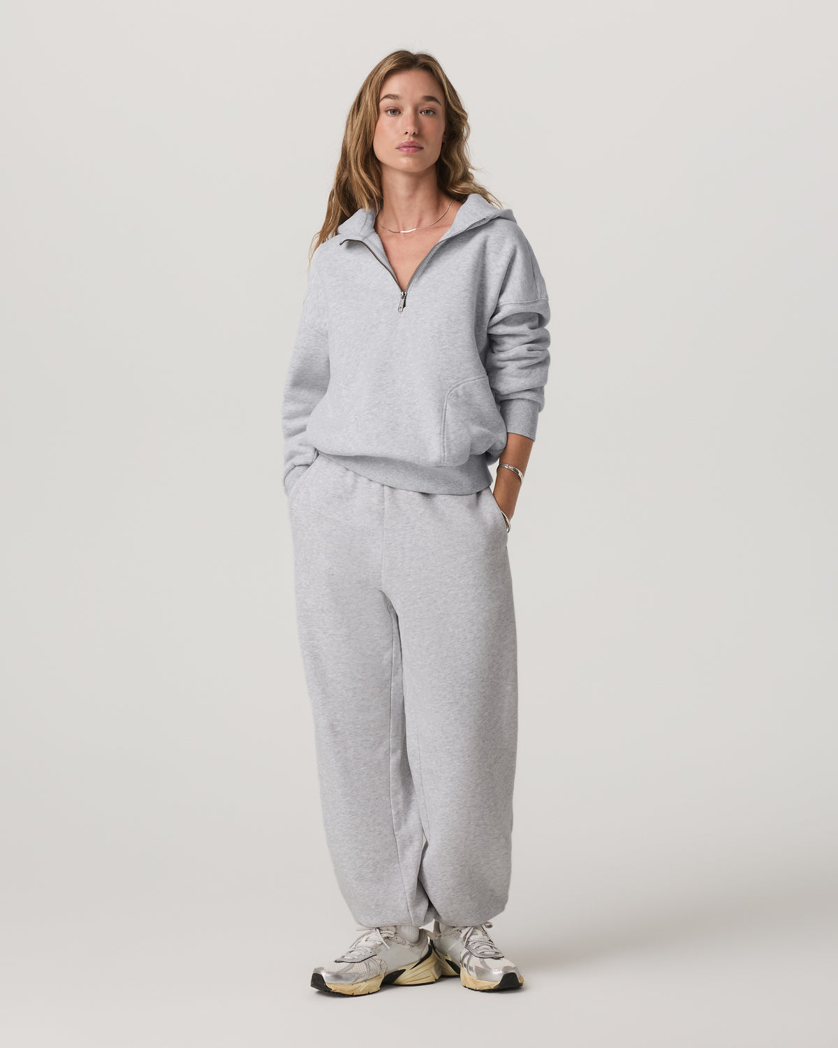 Women's Restore Classic Sweatpant - Short Pale Grey - Image 2