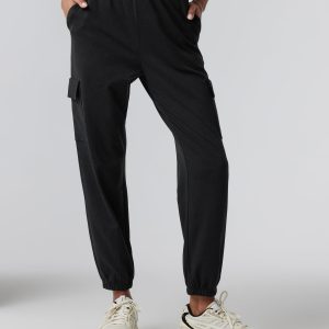 Boyfriend Cargo Sweatpant Black Heather Sweatpants