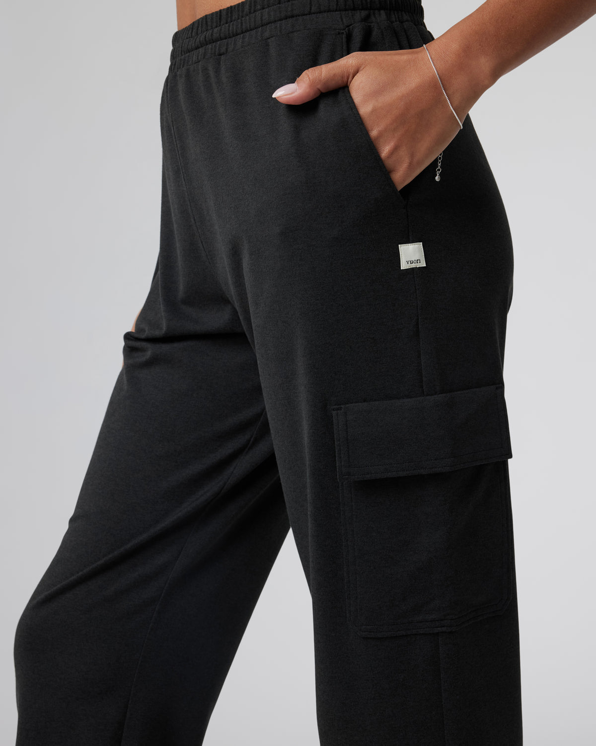 Boyfriend Cargo Sweatpant Black Heather Sweatpants - Image 4