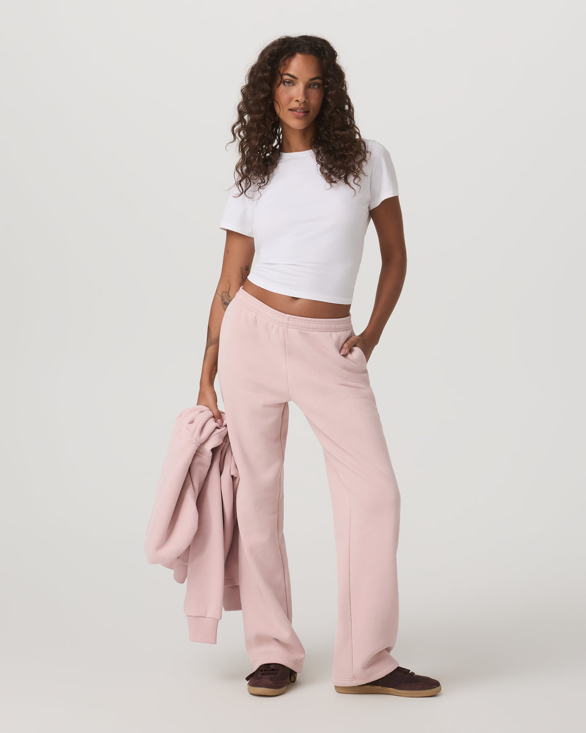 Women's Restore Straight Leg Sweatpant Vintage Rose - Image 6