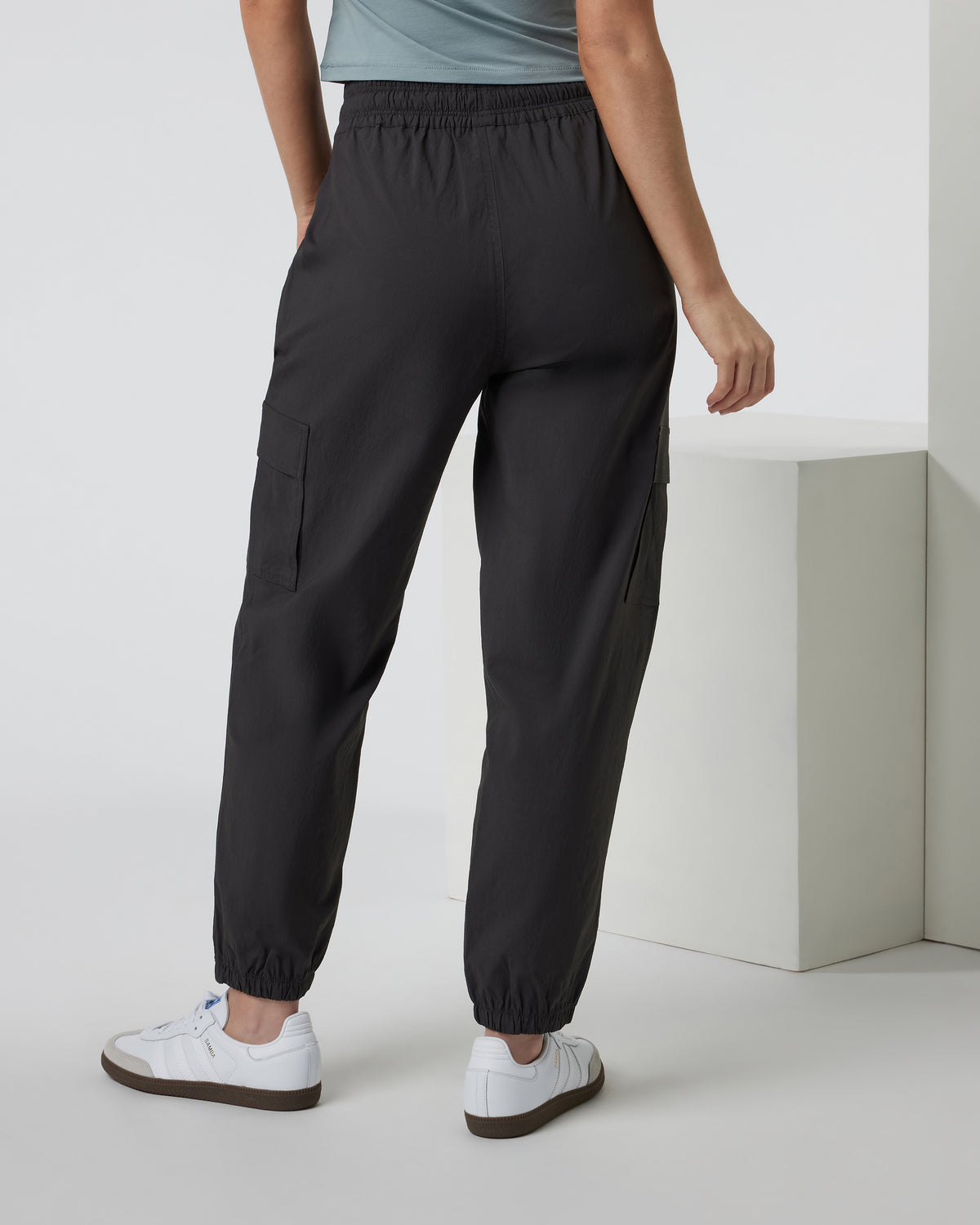 Birch Jogger Women's Vintage Black Utility Joggers - Image 3