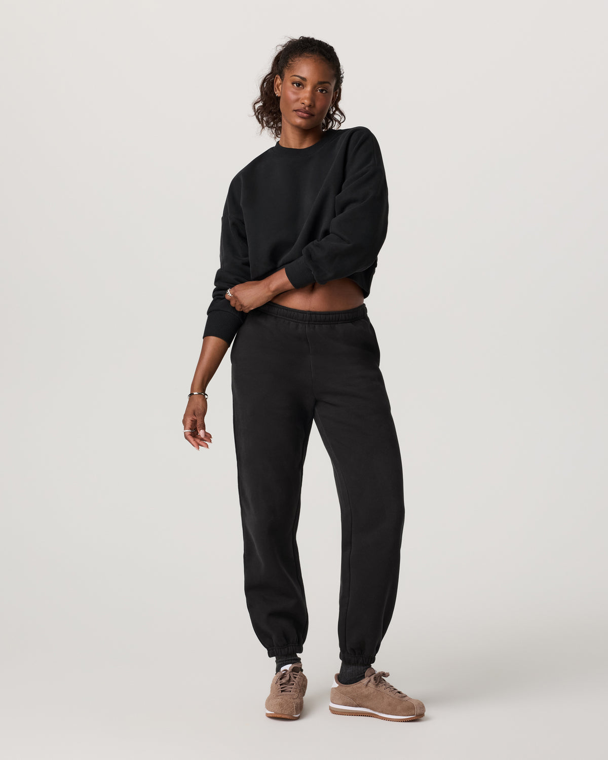 Women's Restore Classic Sweatpant - Long Washed Black - Image 2