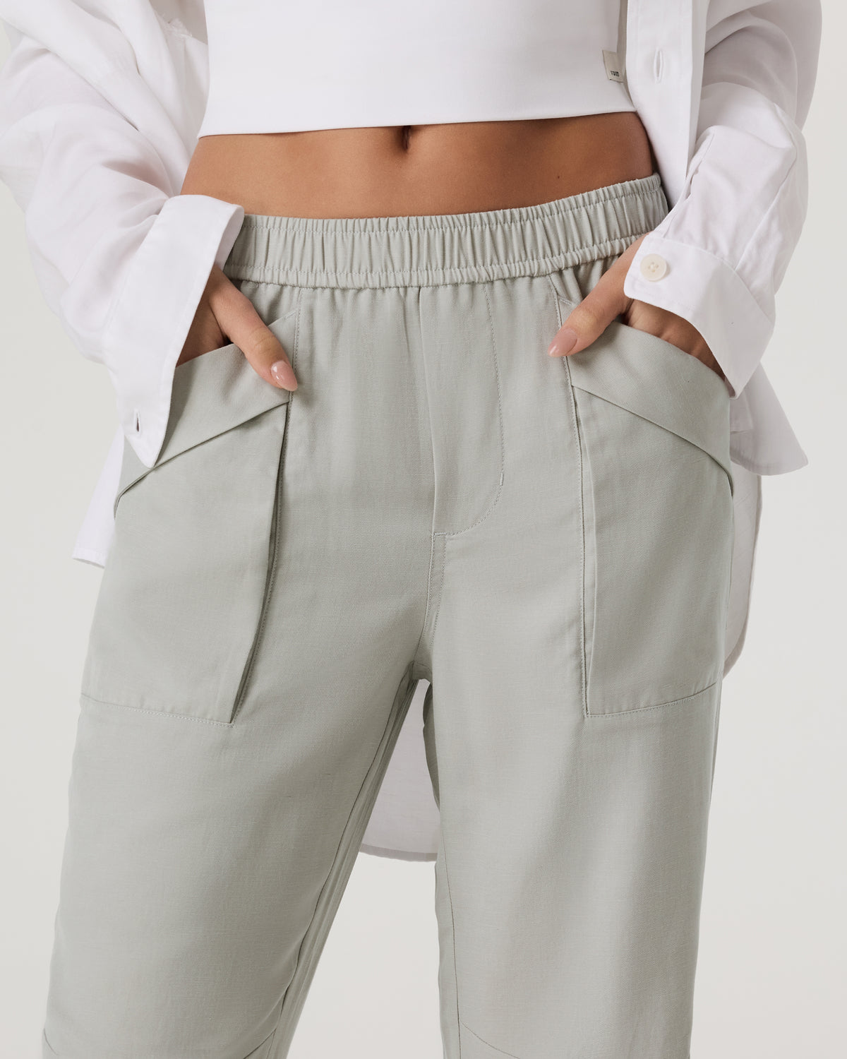 Trestles Twill Jogger Talc - Image 2