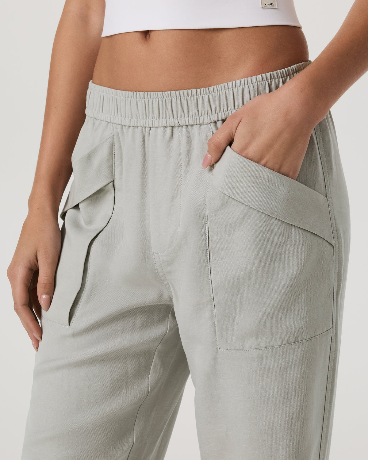 Trestles Twill Jogger Talc - Image 5