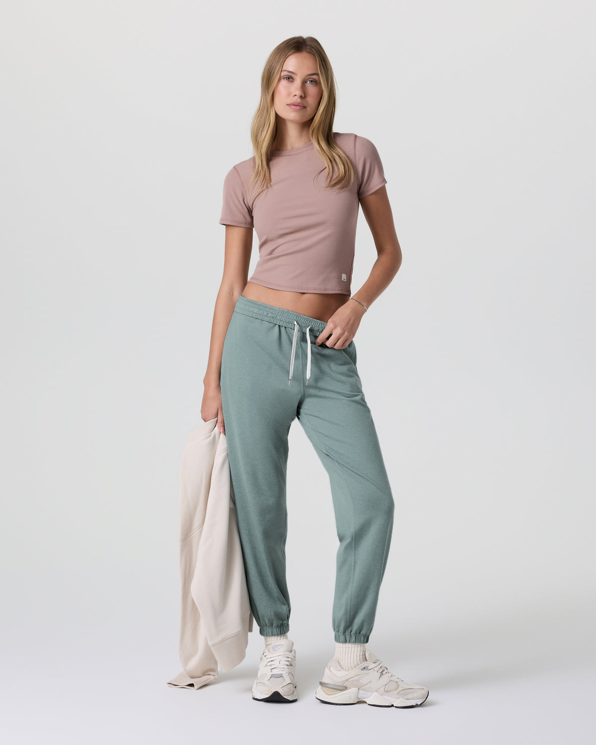 Boyfriend Sweatpant Vintage Pistachio Heather - Image 2