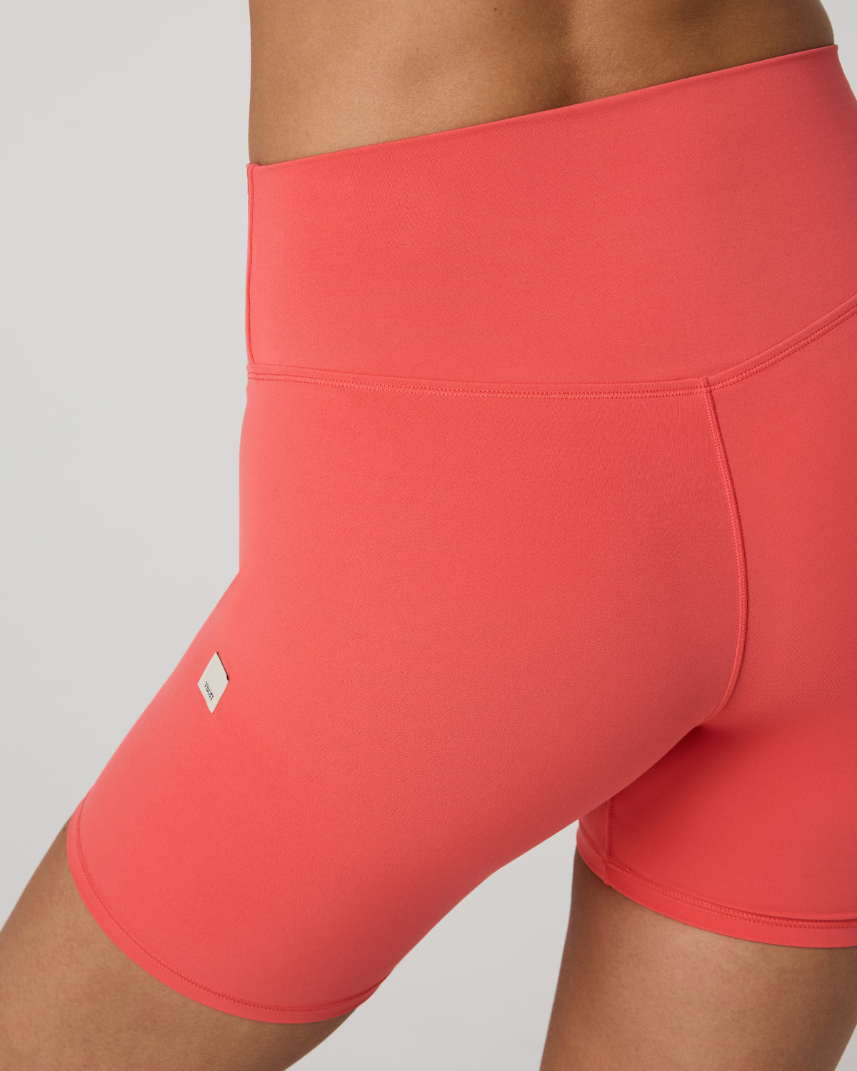 Vuori AllTheForm? Short 6" Bright Coral Biker Shorts - Image 5