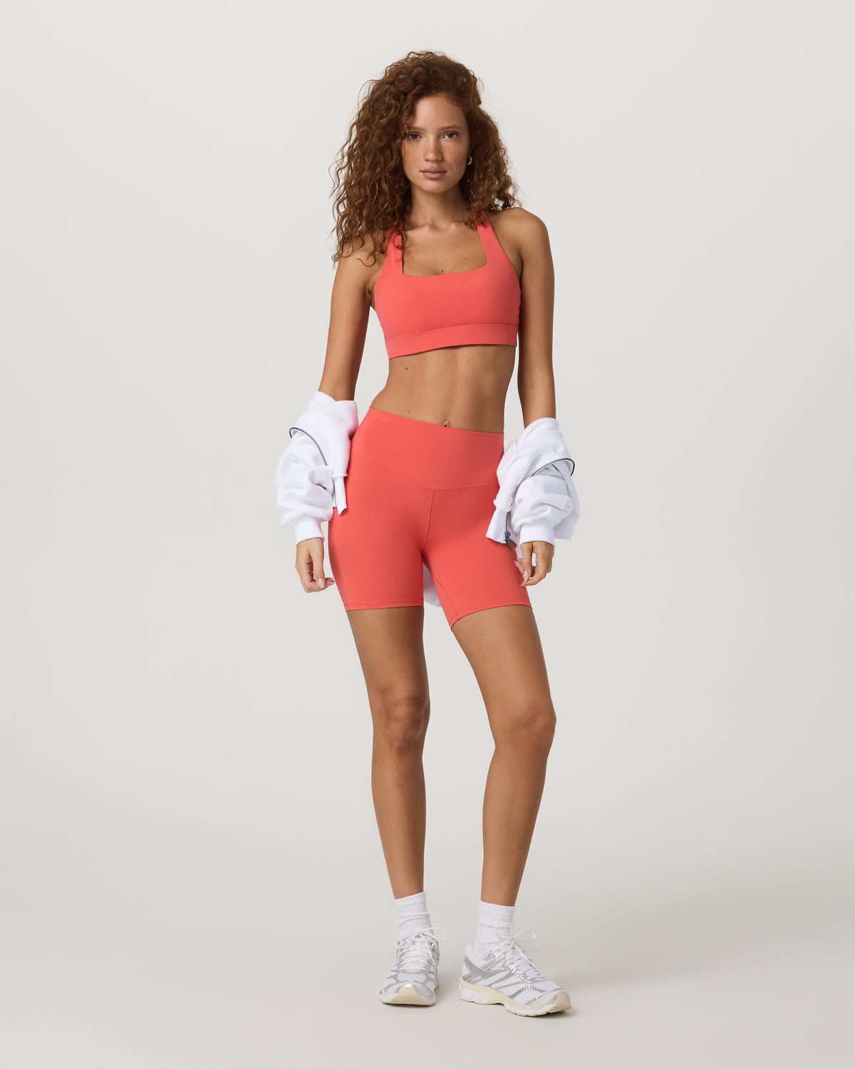 Vuori AllTheForm? Short 6" Bright Coral Biker Shorts - Image 6