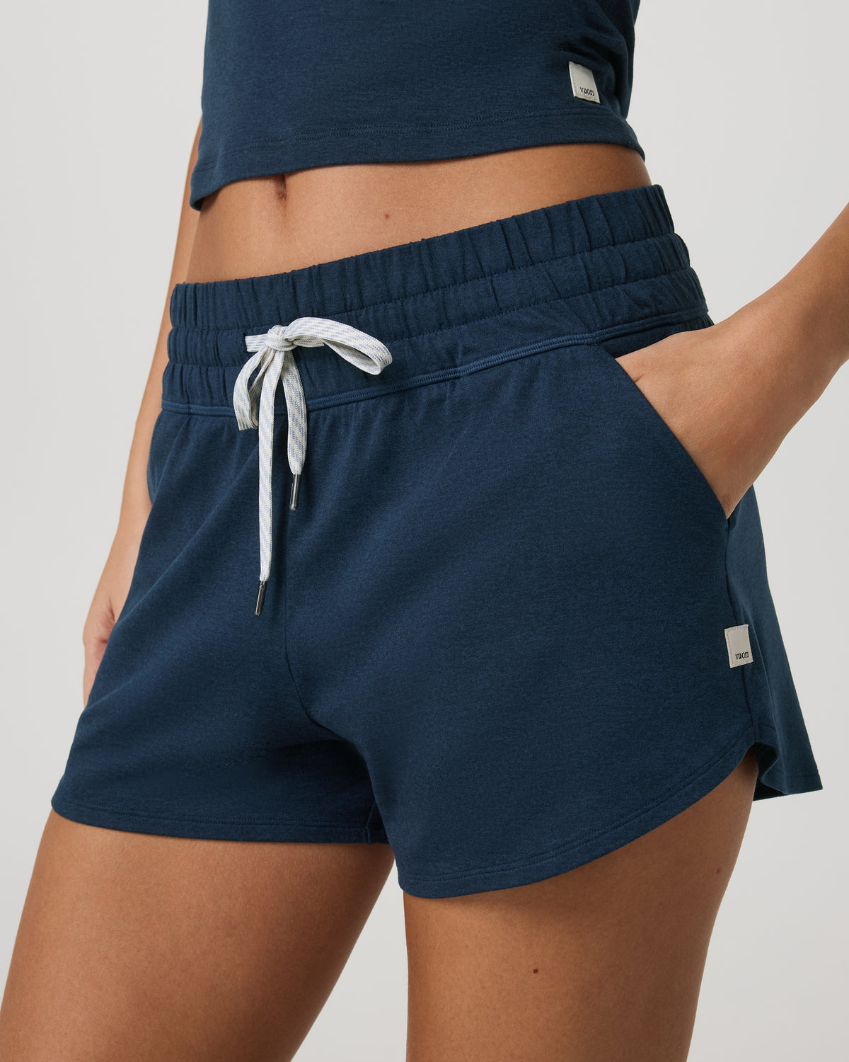 Women's Halo Performance Short 2.0 Blue Coast Heather - Image 2