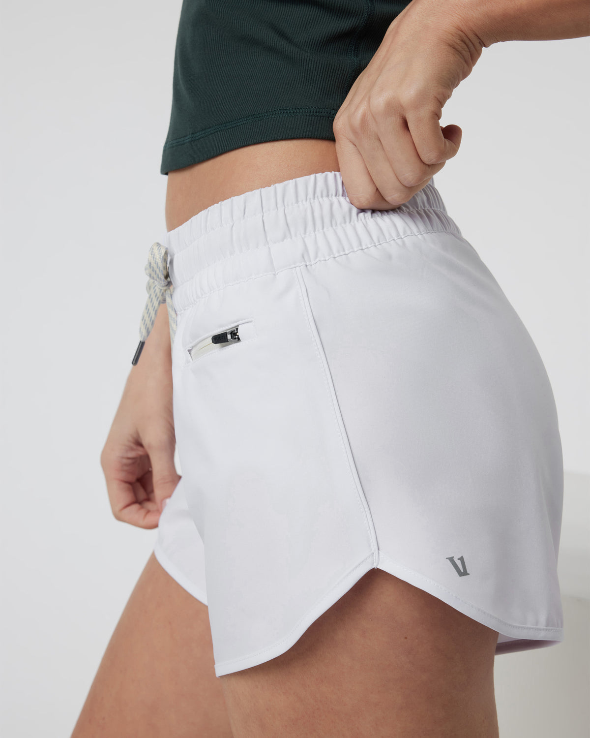 Clementine 4" Short 2.0 White Workout Shorts - Image 4