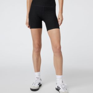 Clean Elevation Shorty Black Heather Biker Shorts