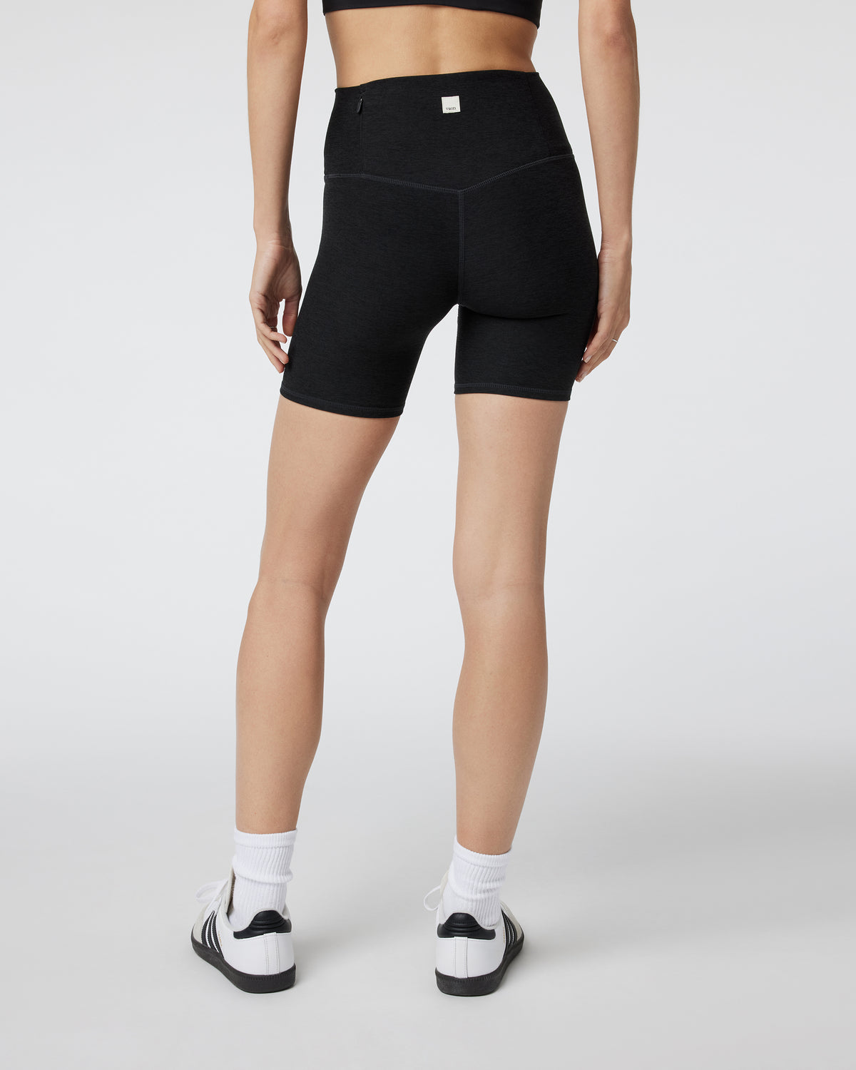 Clean Elevation Shorty Black Heather Biker Shorts - Image 3