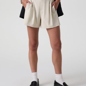 Villa Trouser Shorts Women's Mushroom Pleated Shorts