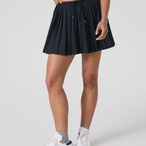 Clementine Pleated Skirt 15" Black