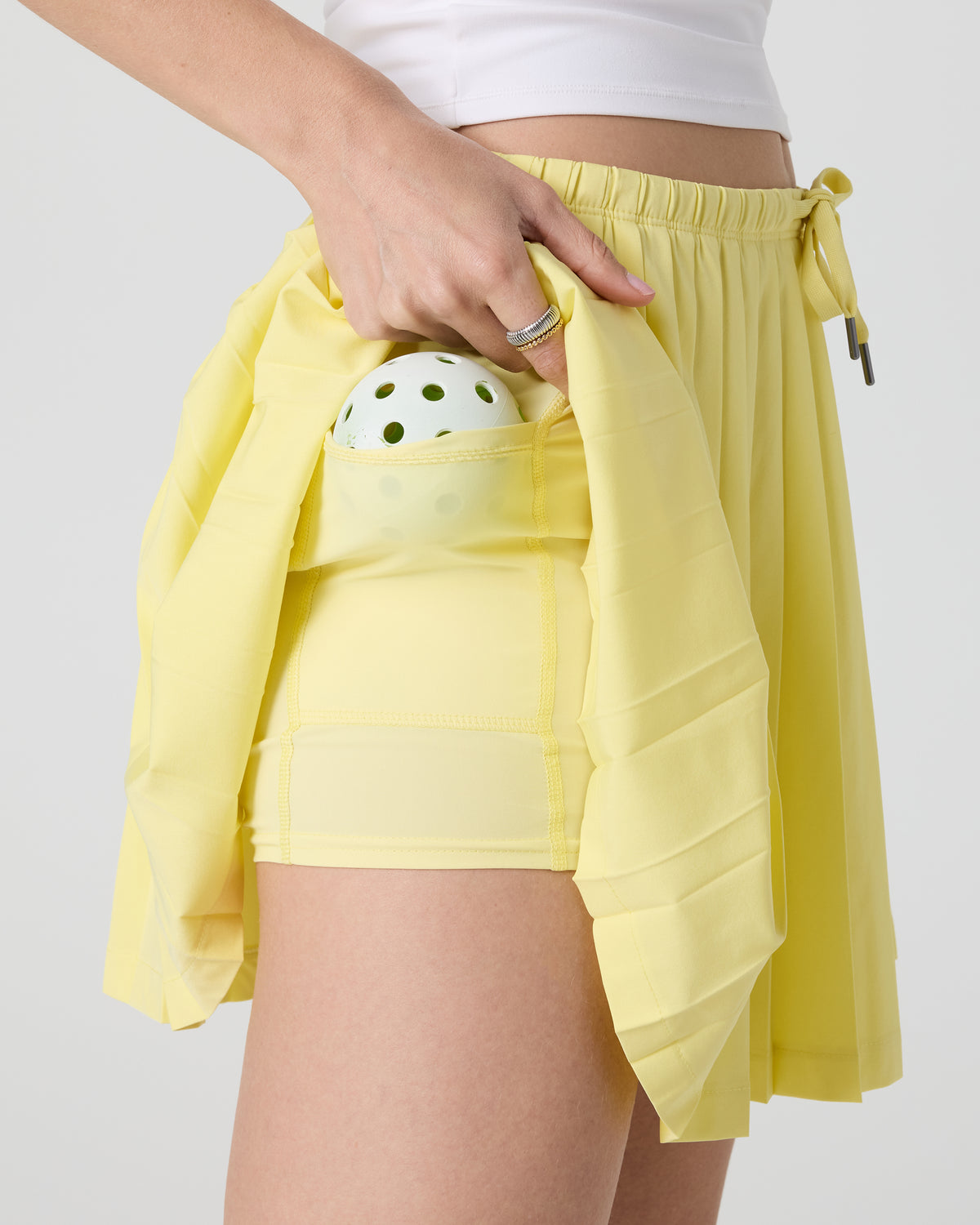 Clementine Pleated Skirt 15" Sunlight - Image 2