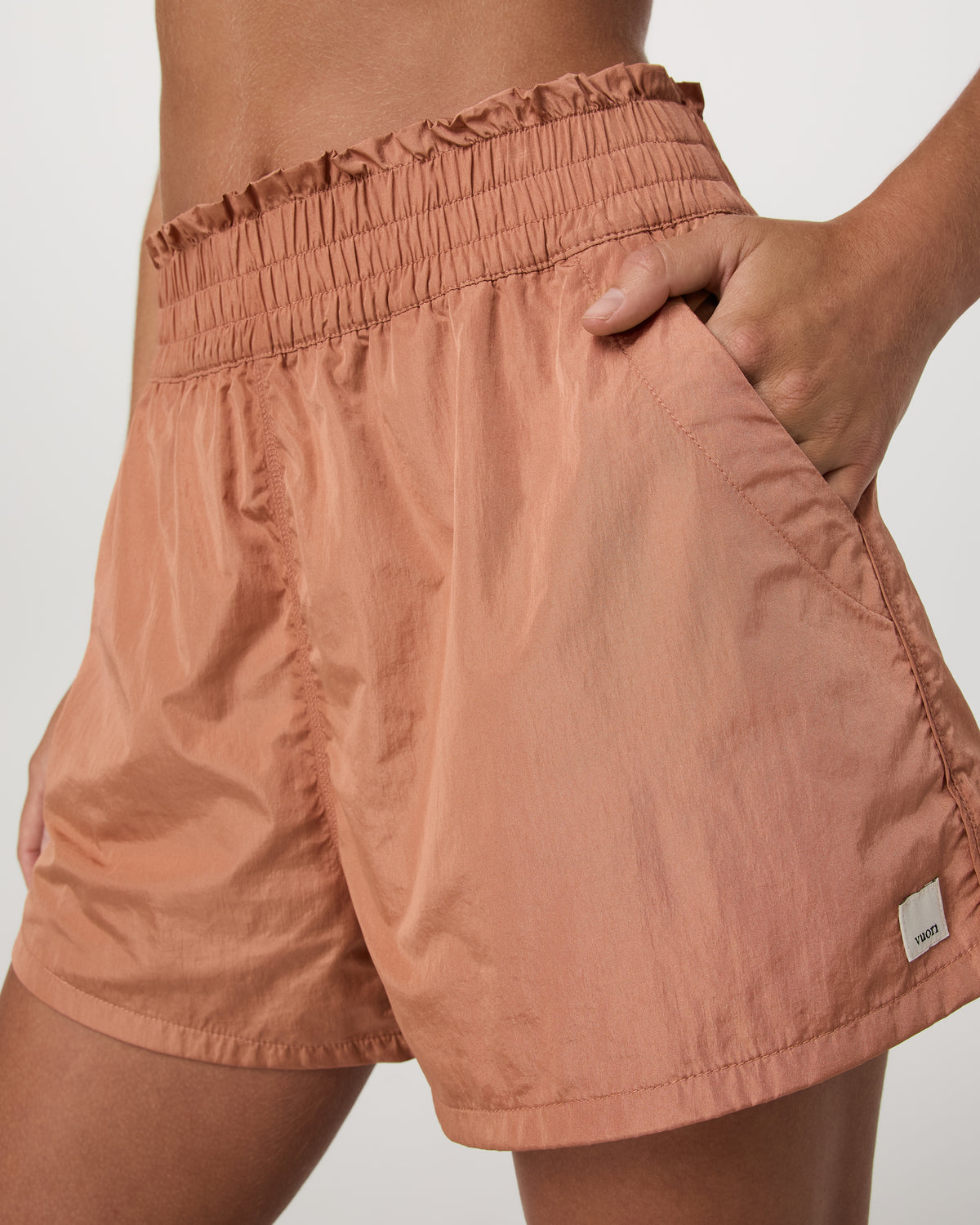 Dash Elevate Short Women's Desert Peach Fitness Shorts - Image 4