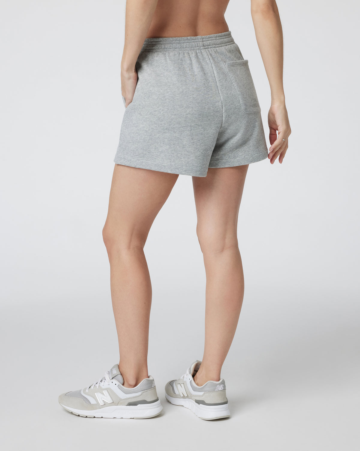 Sedona Sport Short Light Heather Grey Fleece Shorts - Image 3