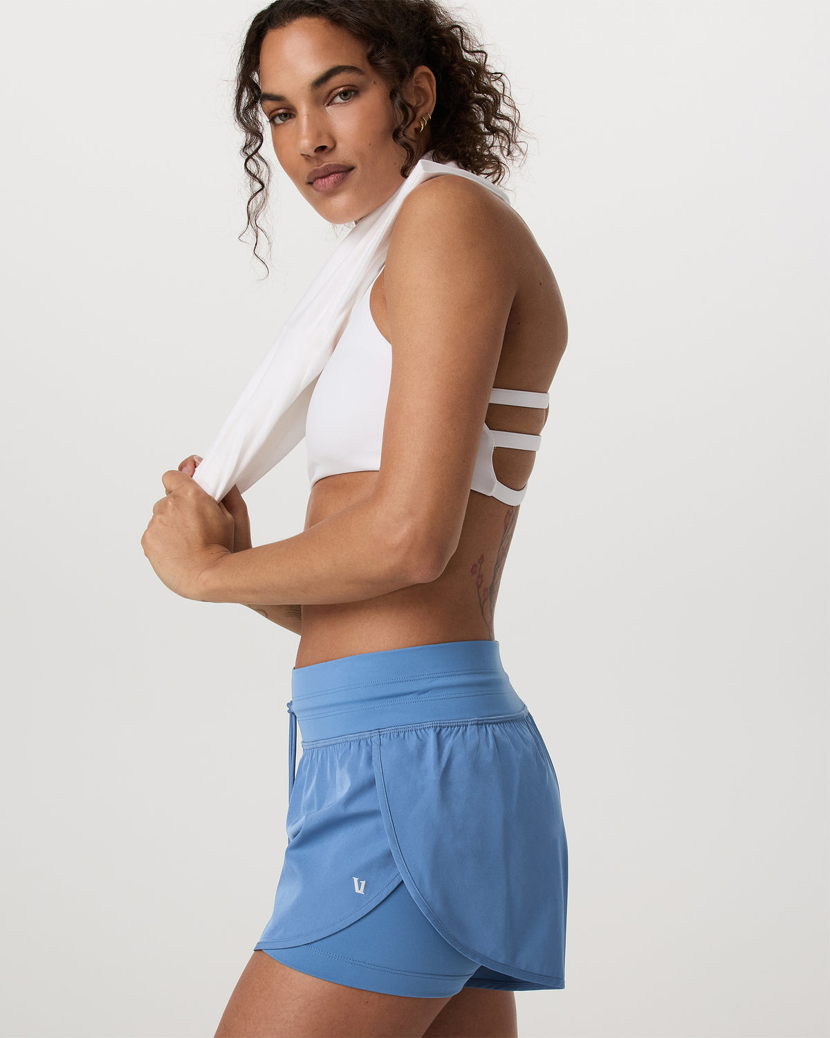Daily Speed Short 2.5" Women's Light French Blue Shorts - Image 2