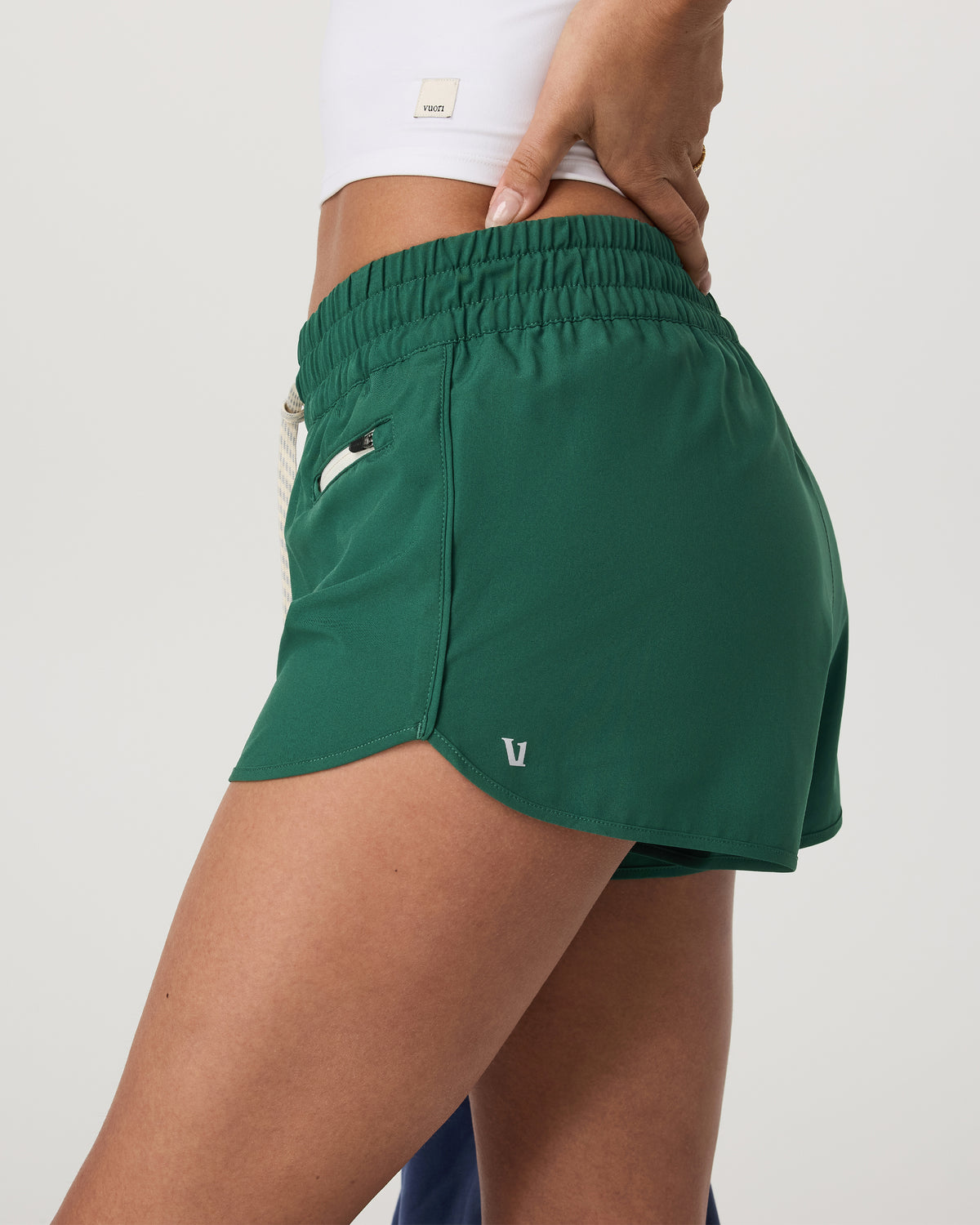 Clementine Short 2.0 Women's Viridian Athletic Shorts - Image 2