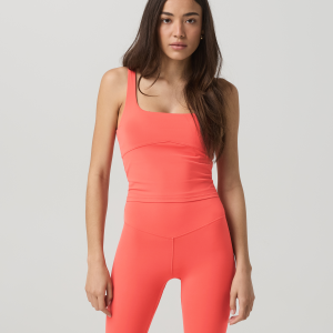 Vuori AllTheForm? Support Tank Women's Bright Coral Top