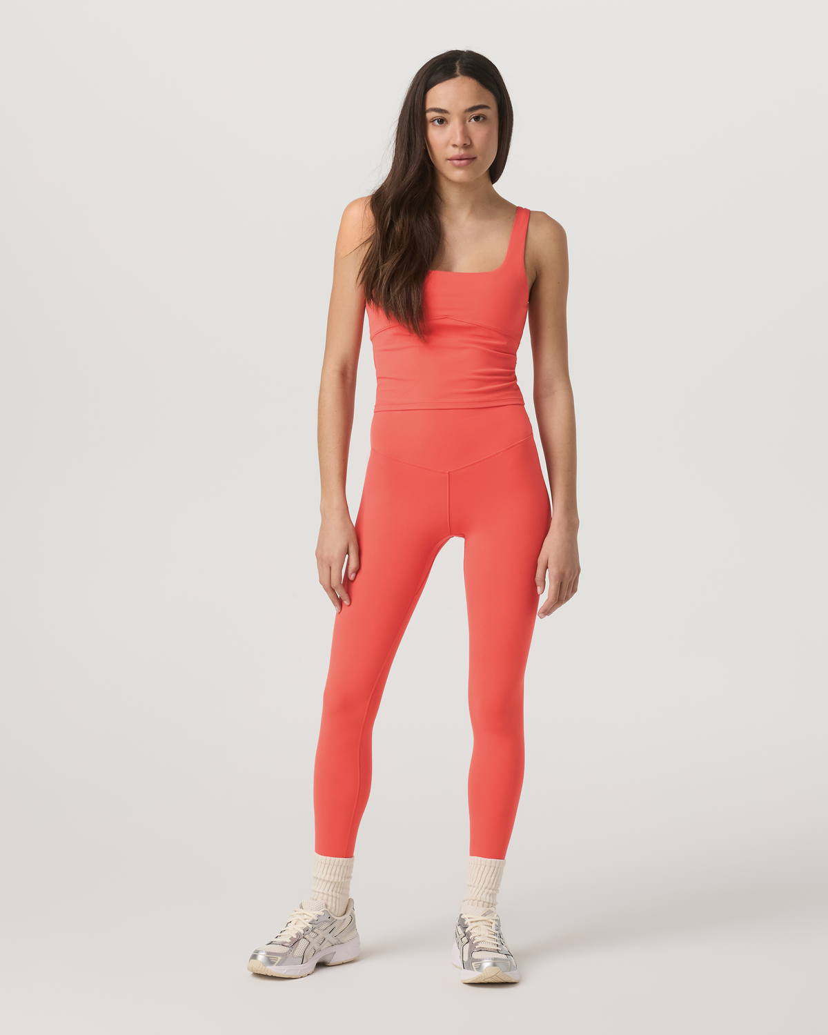 Vuori AllTheForm? Support Tank Women's Bright Coral Top - Image 6