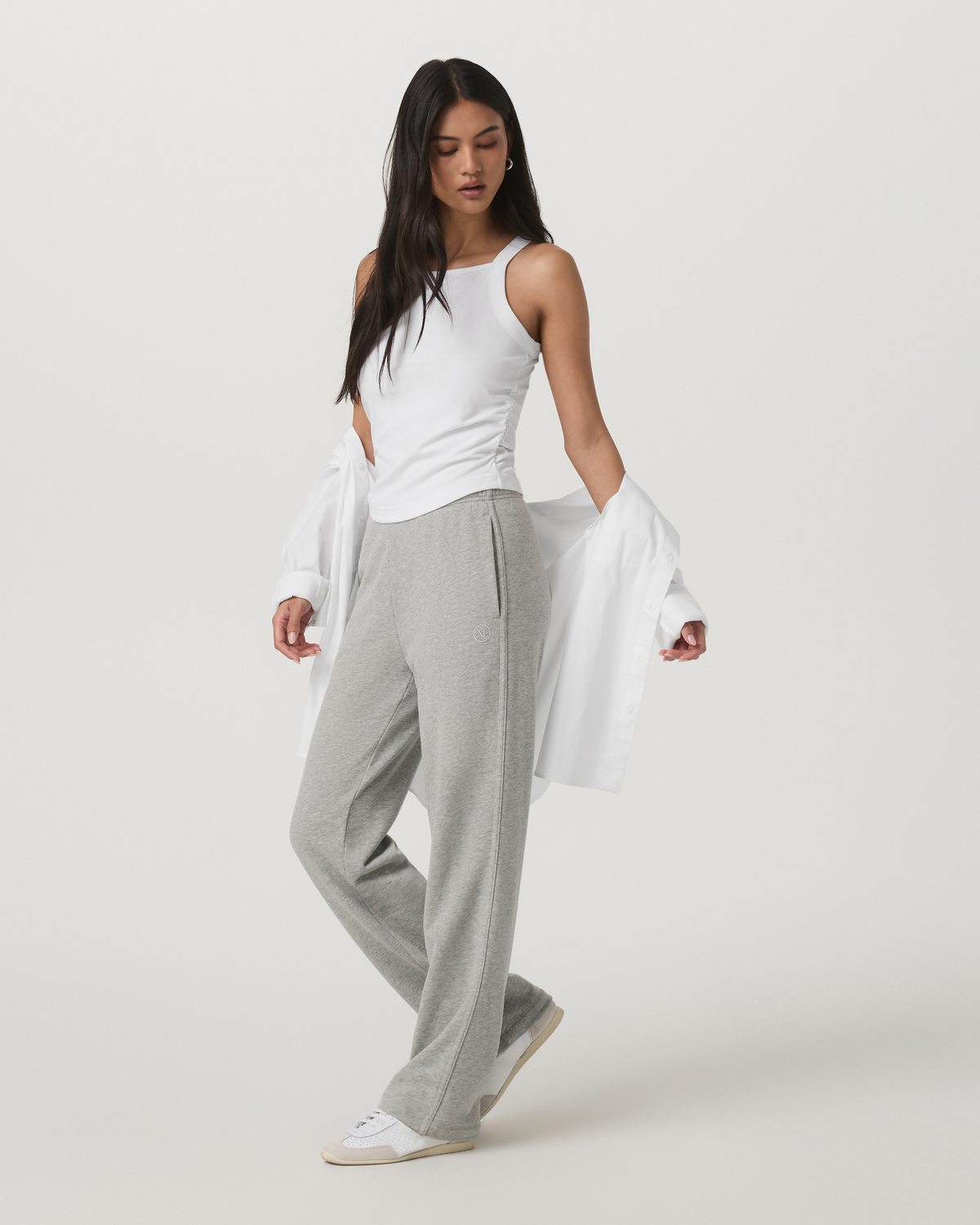 Pose Cooper Tank Women's White Square Neck Tank Top - Image 4