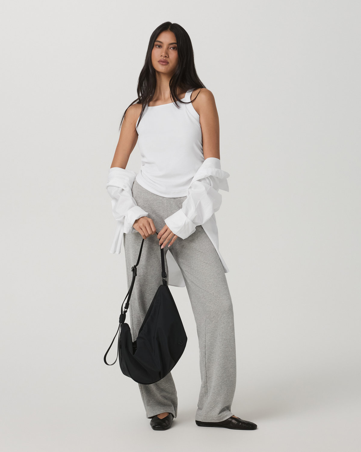 Pose Cooper Tank Women's White Square Neck Tank Top - Image 6