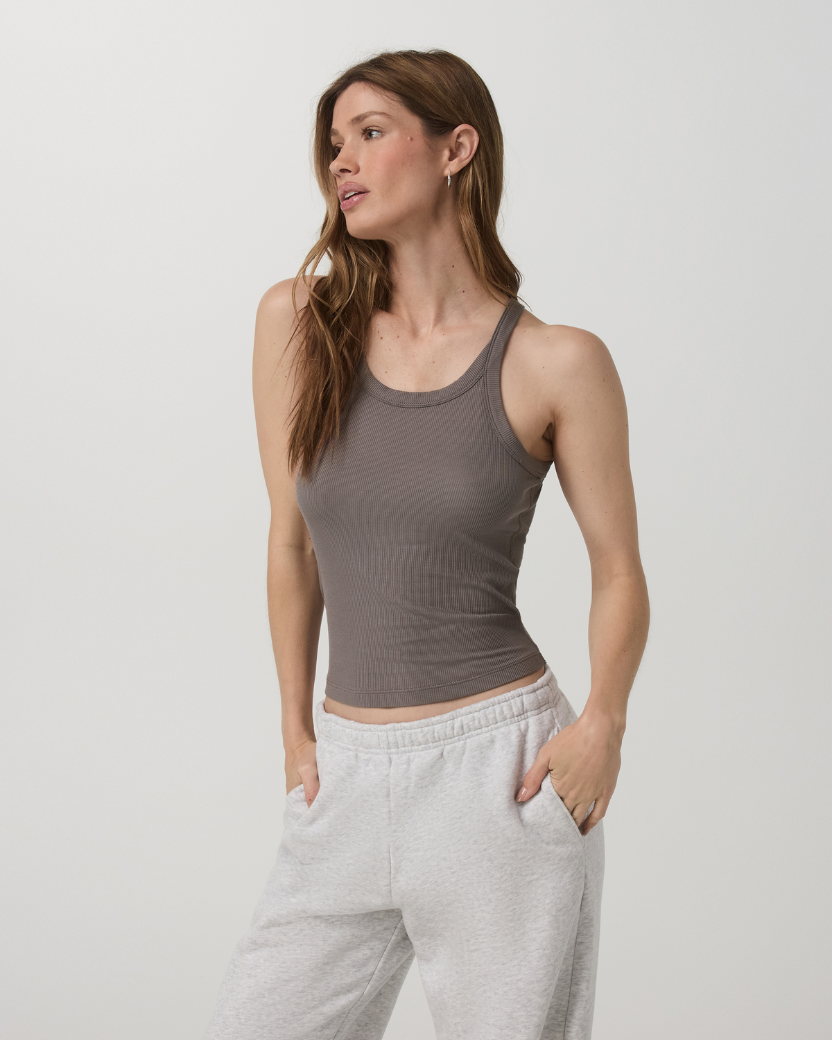 Cove Layering Tank Women's Chia Rib Knit Tank Top - Image 2