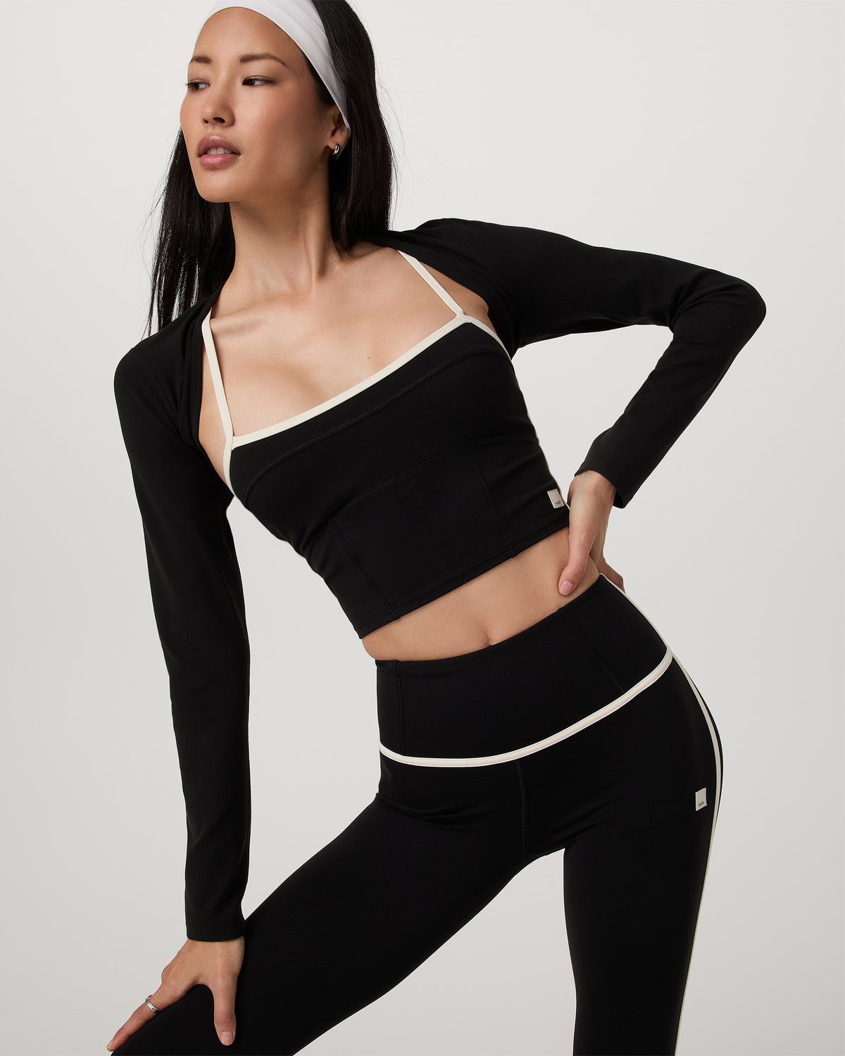 Vuori AllTheFeels? Corset Tank Women's Black Tank Top