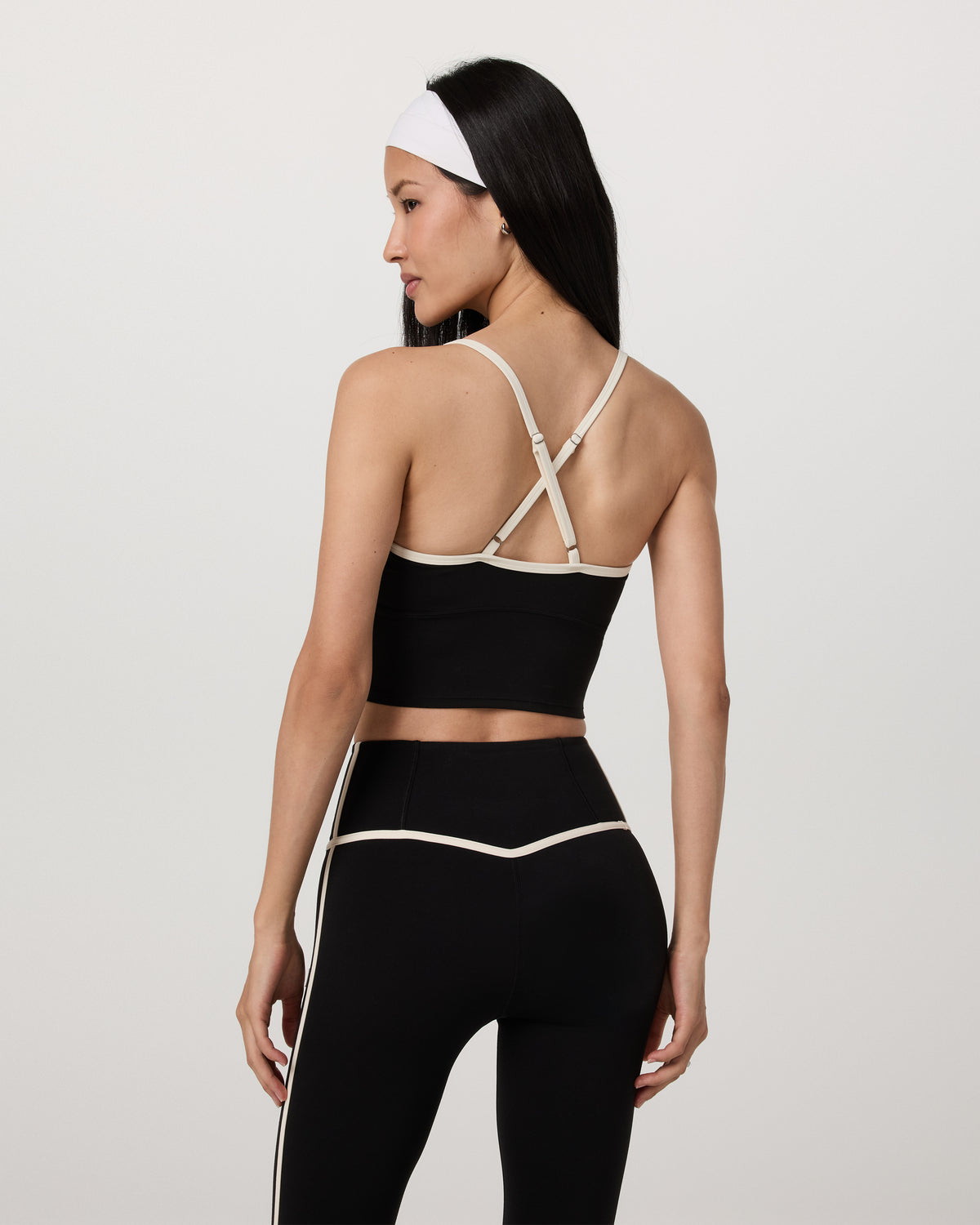 Vuori AllTheFeels? Corset Tank Women's Black Tank Top - Image 3