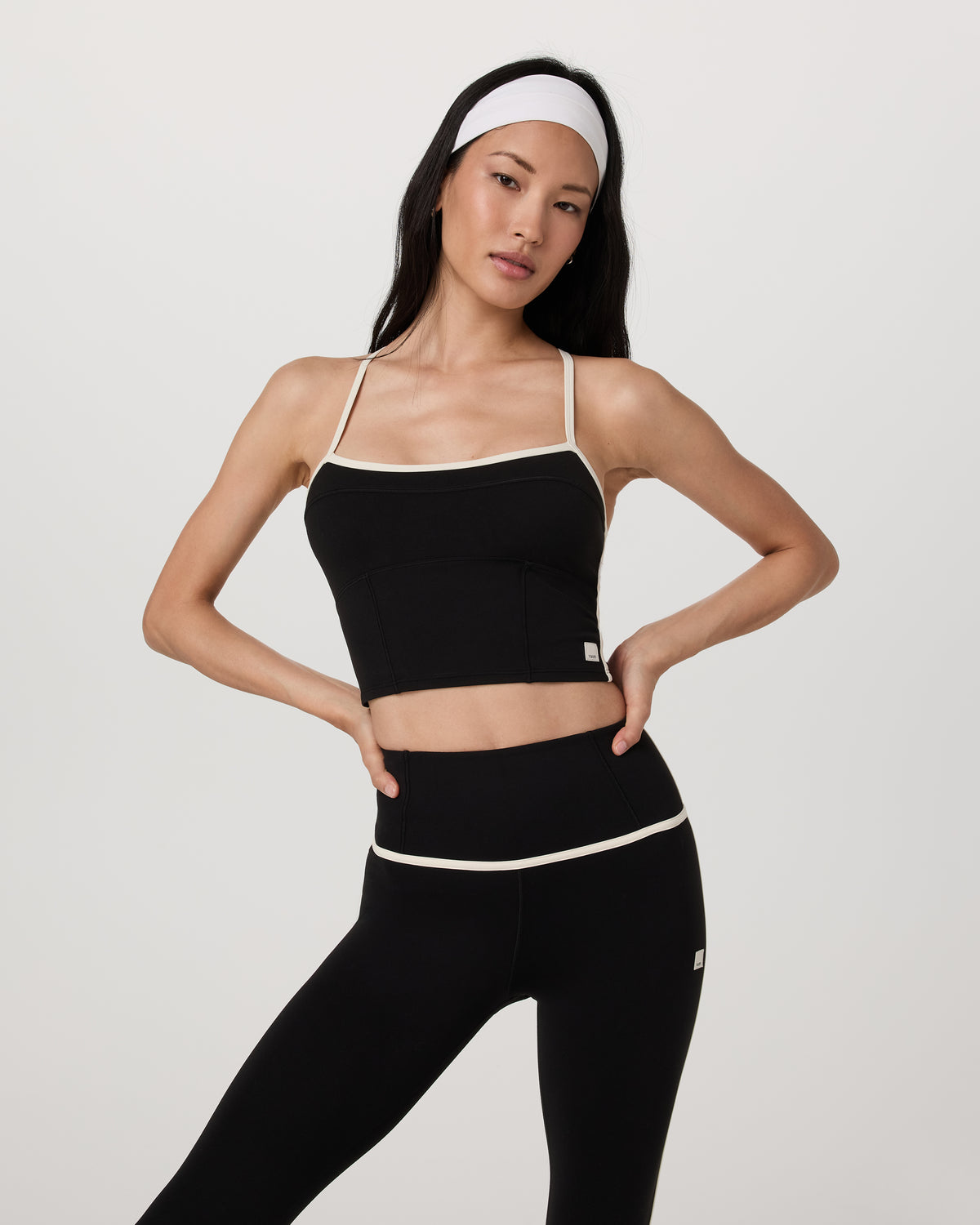 Vuori AllTheFeels? Corset Tank Women's Black Tank Top - Image 4