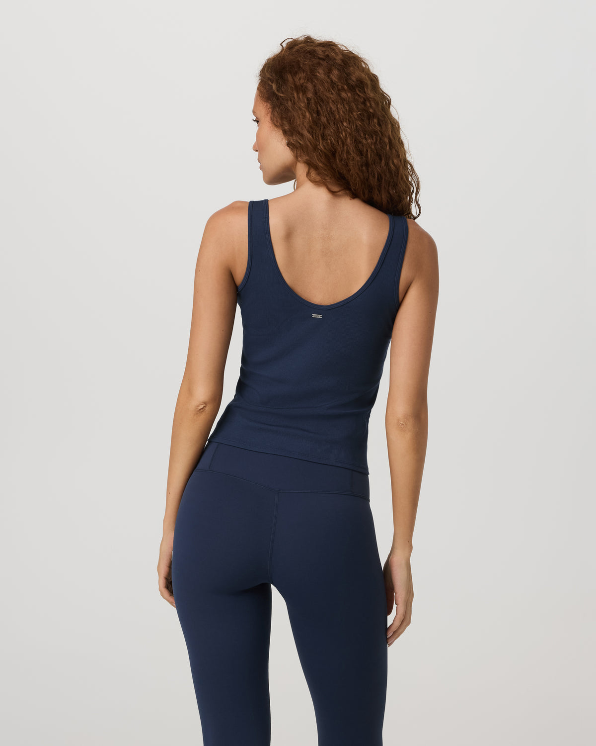 Pose Twin Tank Women's Fitted Blue Coast Tank Top - Image 3