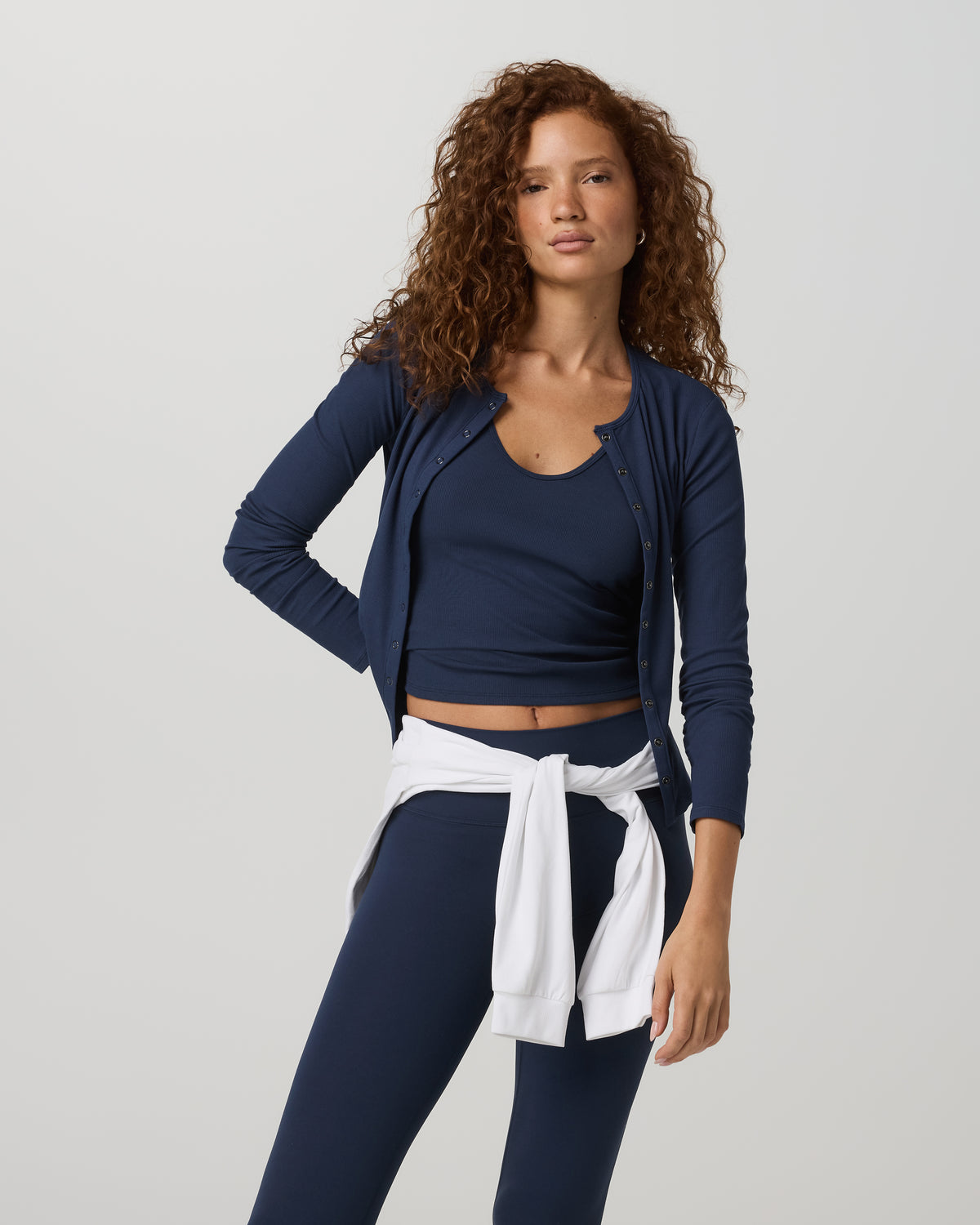 Pose Twin Tank Women's Fitted Blue Coast Tank Top - Image 5