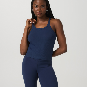 Cove Layering Tank Women's Blue Coast Rib Knit Tank Top