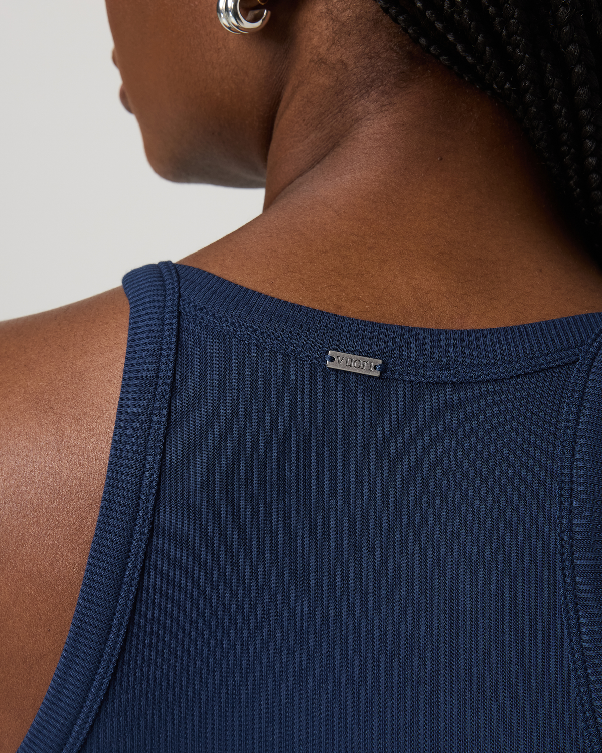 Cove Layering Tank Women's Blue Coast Rib Knit Tank Top - Image 2