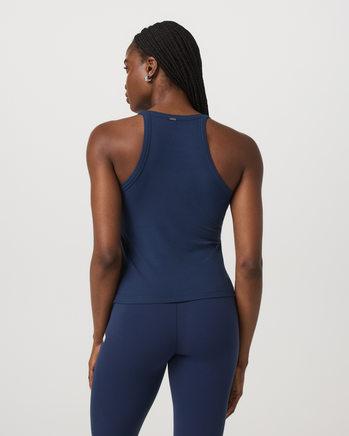 Cove Layering Tank Women's Blue Coast Rib Knit Tank Top - Image 3