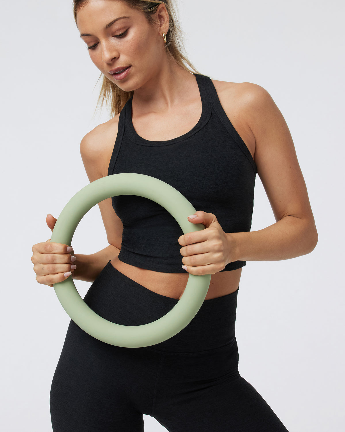 Elevation Racerback Tank Black Heather - Image 2