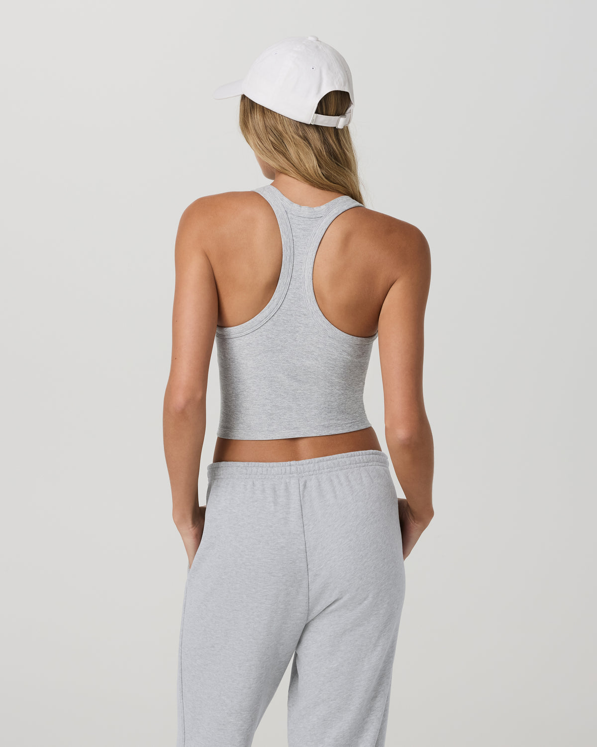 Elevation Racerback Tank Light Heather Grey - Image 3