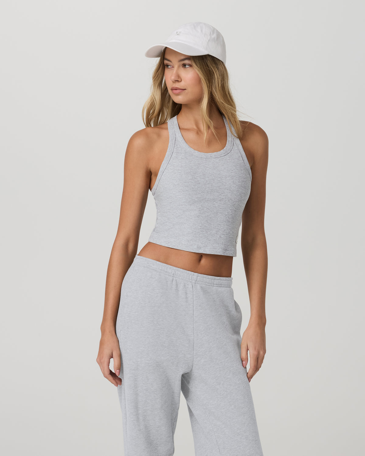 Elevation Racerback Tank Light Heather Grey - Image 4