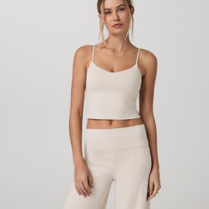 Halo Cami Women's Ecru Heather Performance Knit Top