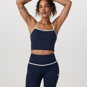 Vuori AllTheFeels? Corset Tank Women's Blue Coast Top