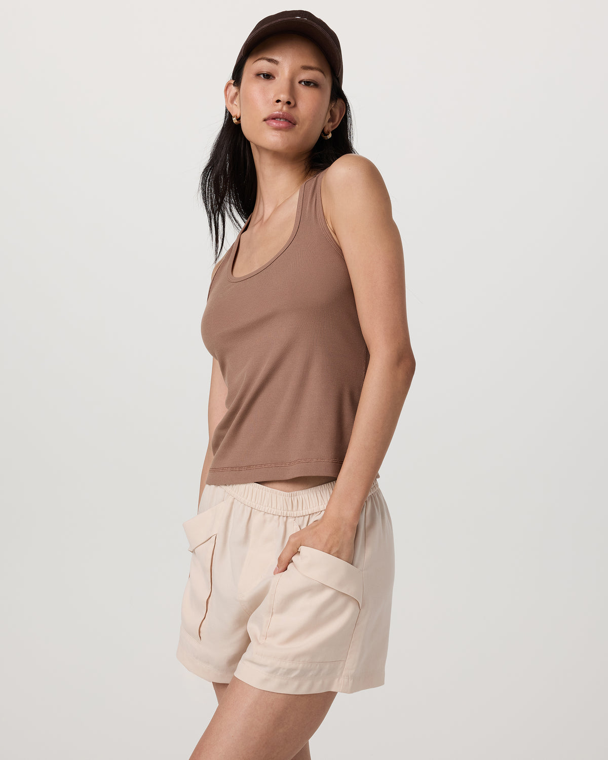 Pose Layering Tank Women's Nutmeg Tank Top - Image 4